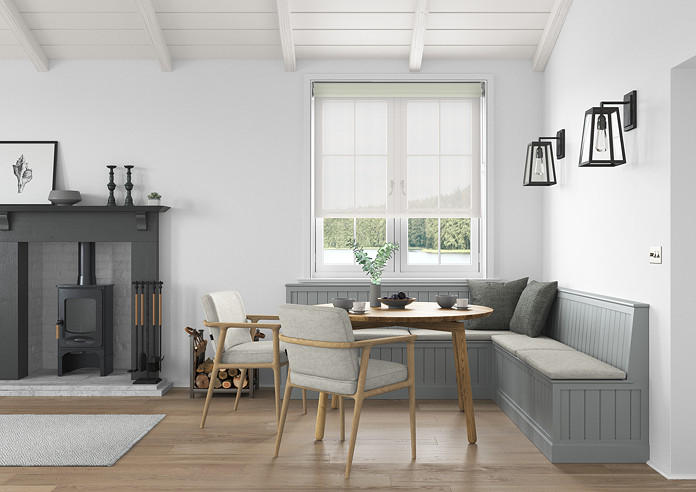 Rimini (Blackout), Cream & Illusion Sandy - Double Roller Blind - Image 6